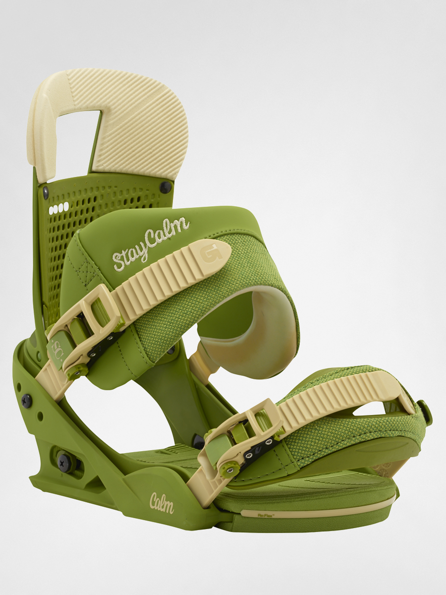 Mens Burton Snowboard bindings STAY CALM (bomber green)