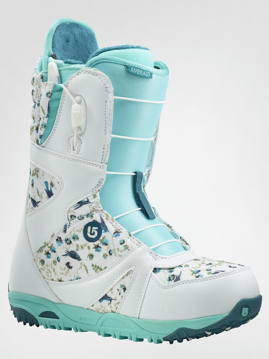 Womens Burton Snowboard boots EMERALD wht teal hummingbird