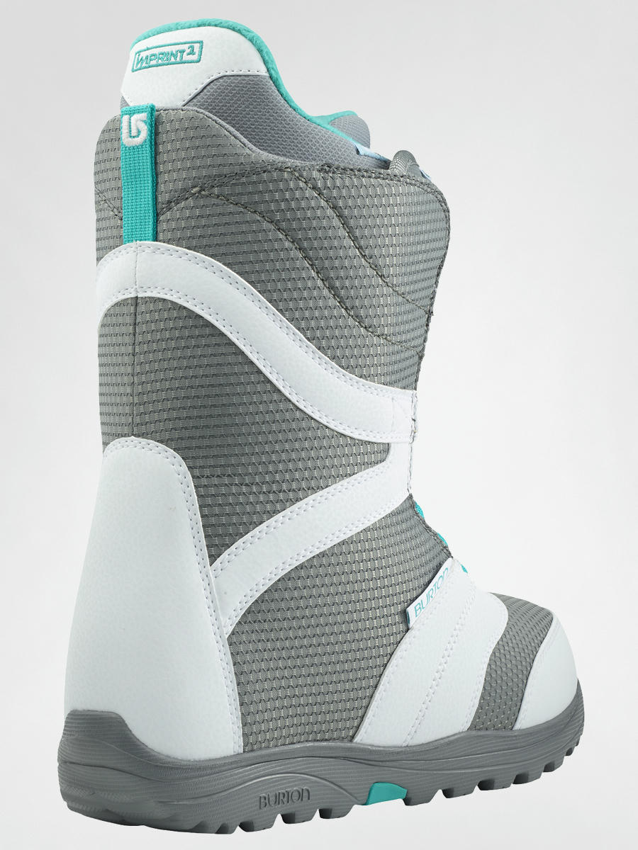 Womens Burton Snowboard boots COCO white gray teal