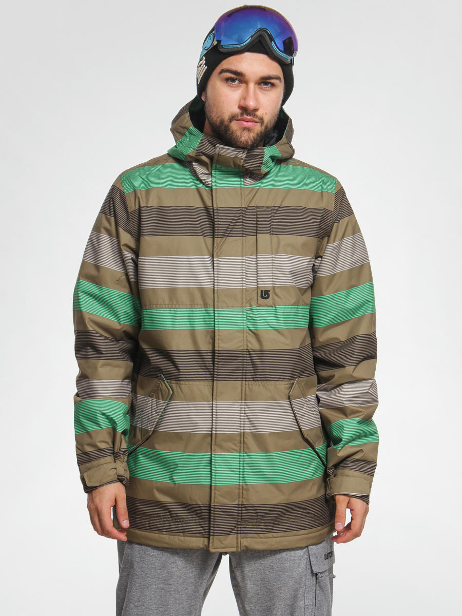 Burton Snowboard jacket TWC GREENLIGHT hickory micro stripe