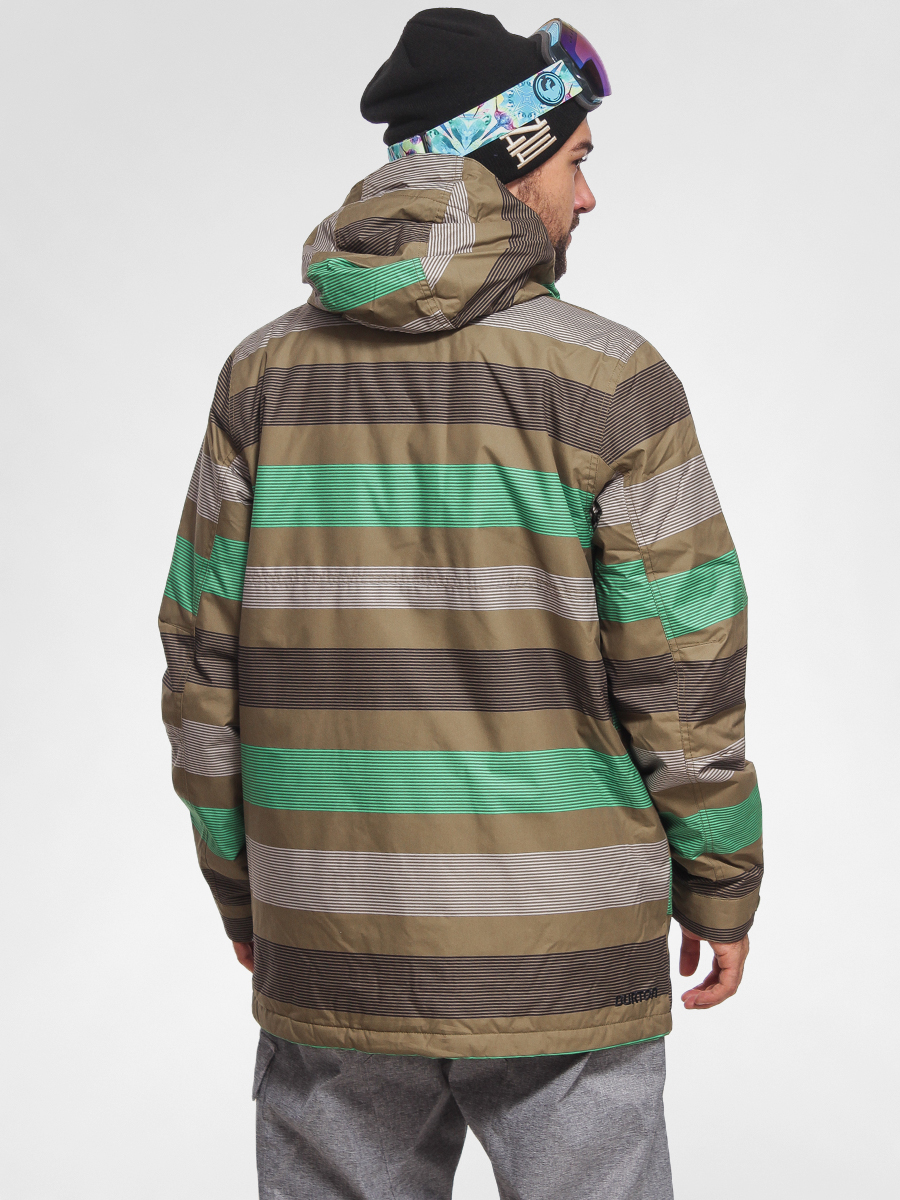 Mens Burton Snowboard jacket TWC GREENLIGHT (hickory micro stripe)