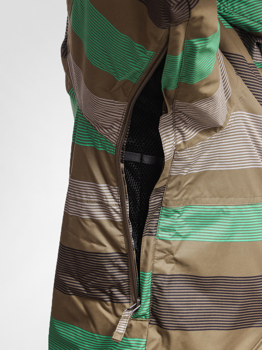 Mens Burton Snowboard jacket TWC GREENLIGHT (hickory micro stripe)
