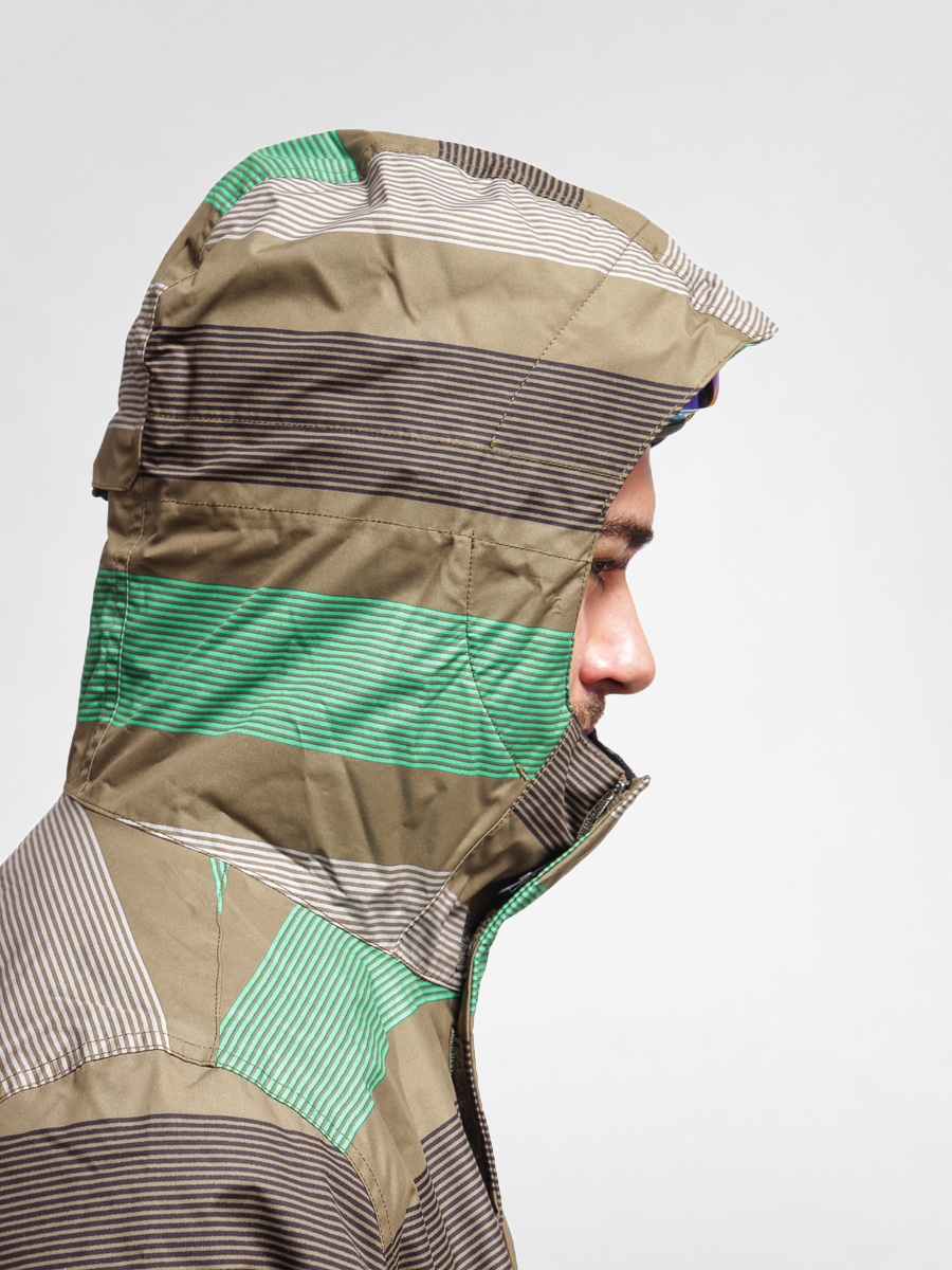 Mens Burton Snowboard jacket TWC GREENLIGHT (hickory micro stripe)
