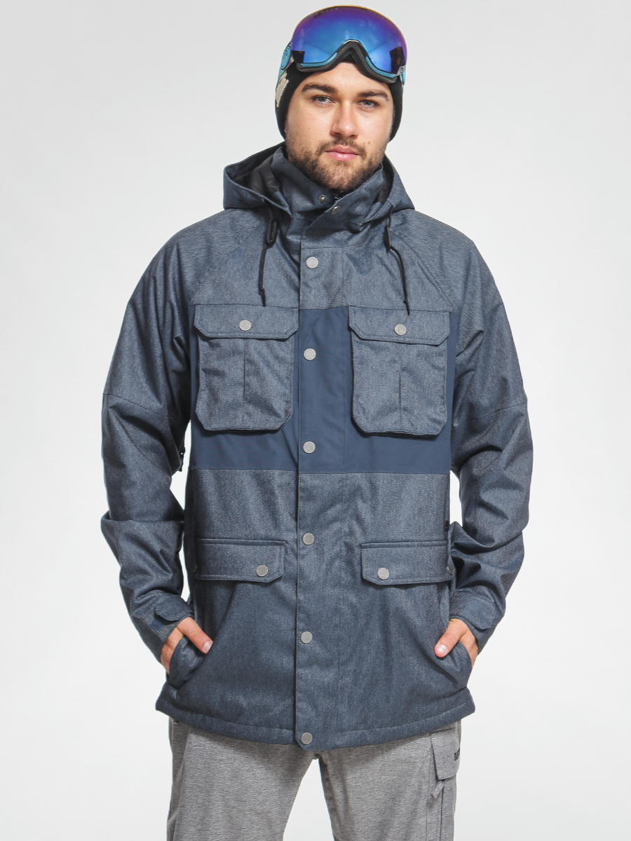 burton denim snowboard jacket