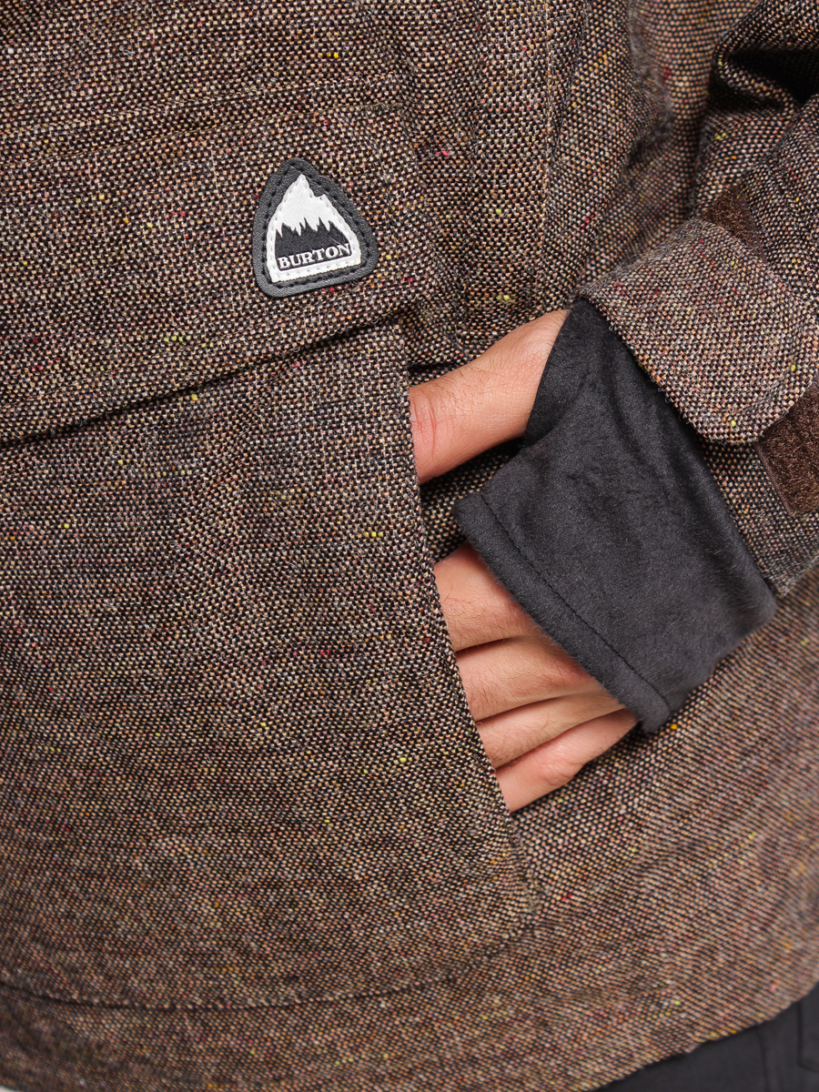 Mens Burton Snowboard jacket MB HELLBROOK (tweed/true black)