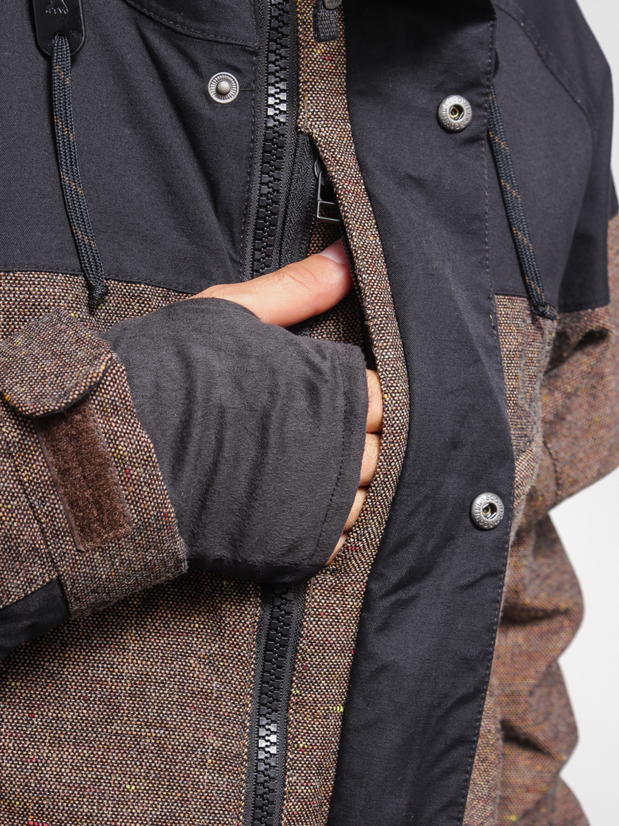 Mens Burton Snowboard jacket MB HELLBROOK (tweed/true black)