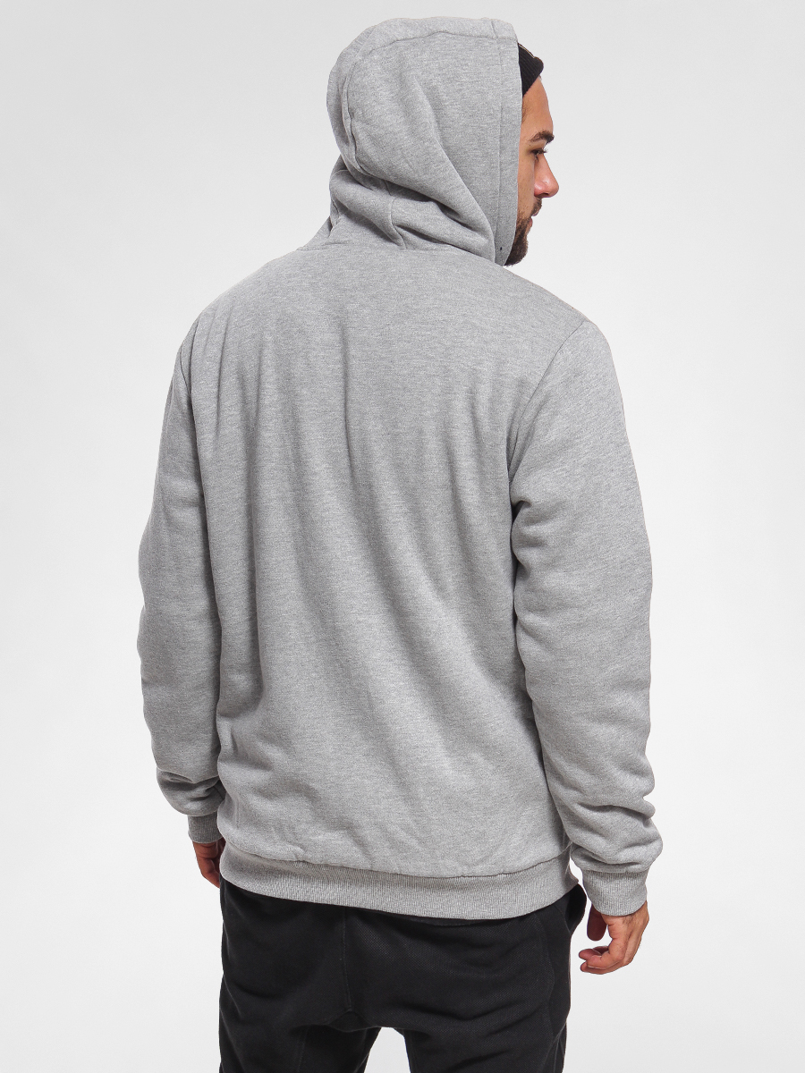 Mens DC Hoodie Star Sherpa ZHD (heather grey)