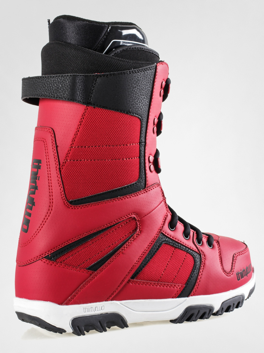 red snowboard boot laces