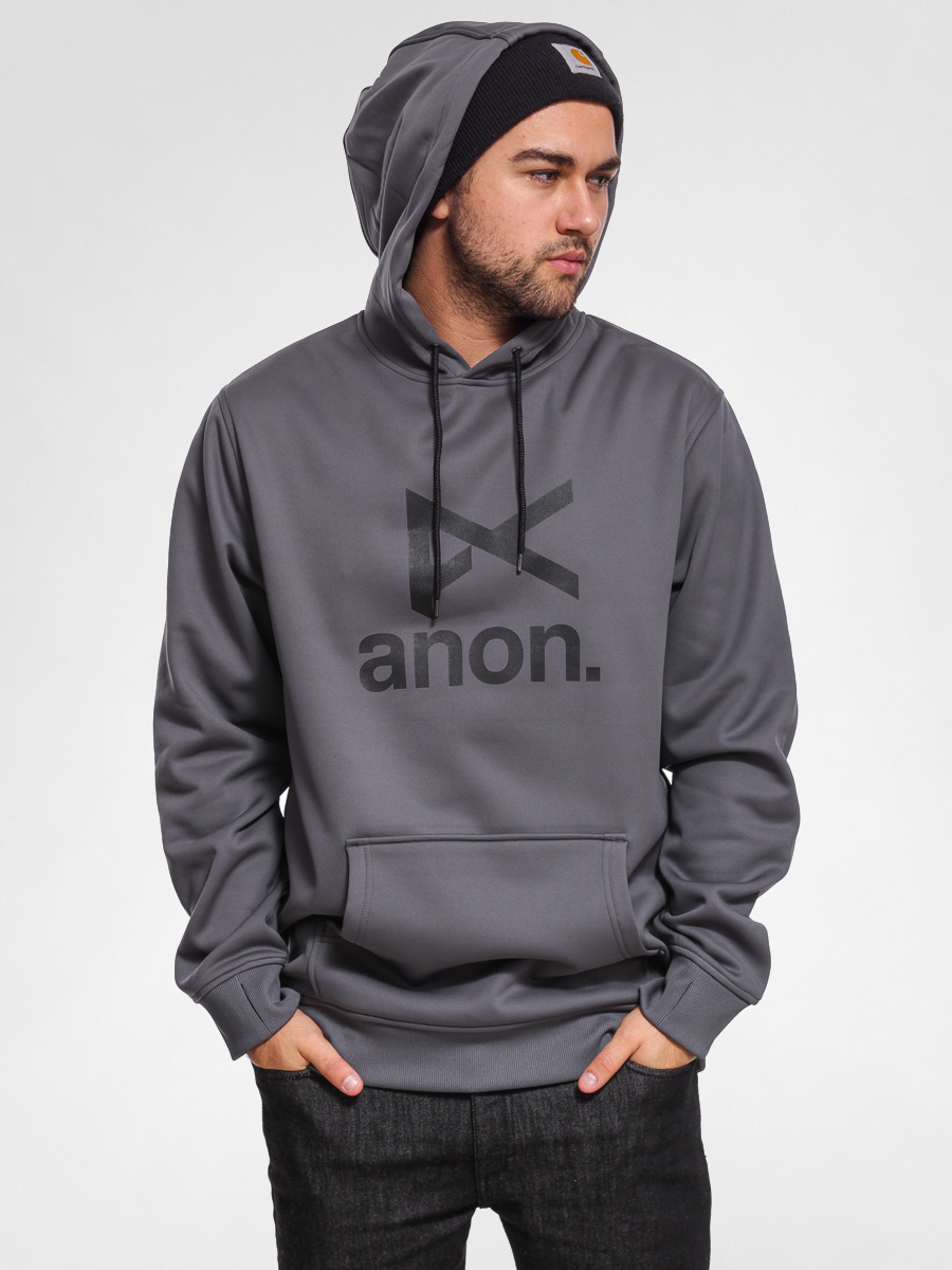 Mens Anon Hoodie ANON STACKED ZHD (gray)