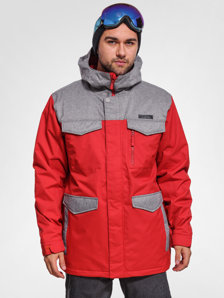 Mens Burton Snowboard jacket MB COVERT (campfire/heather grey)