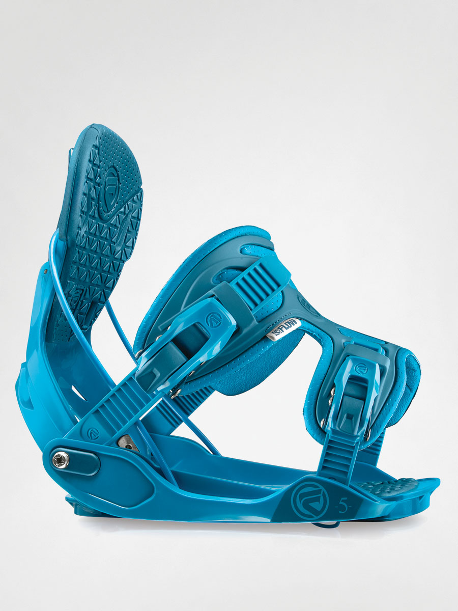 light blue snowboard bindings