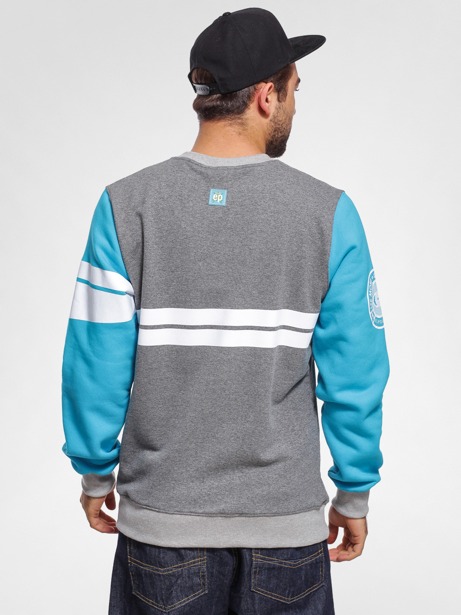 El Polako Sweatshirt Duble Line (grey/mint)