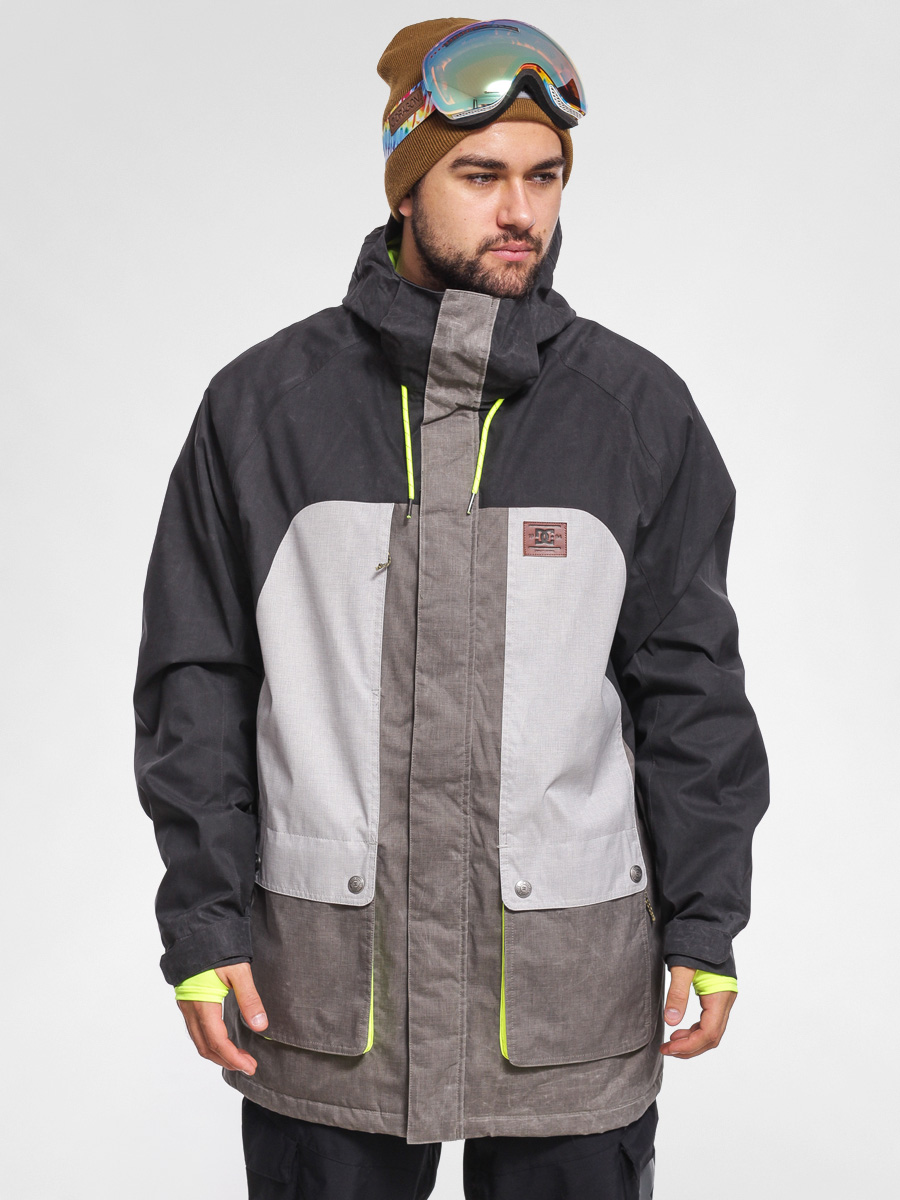 Mens DC Snowboard jacket Kingdom (black/grey)