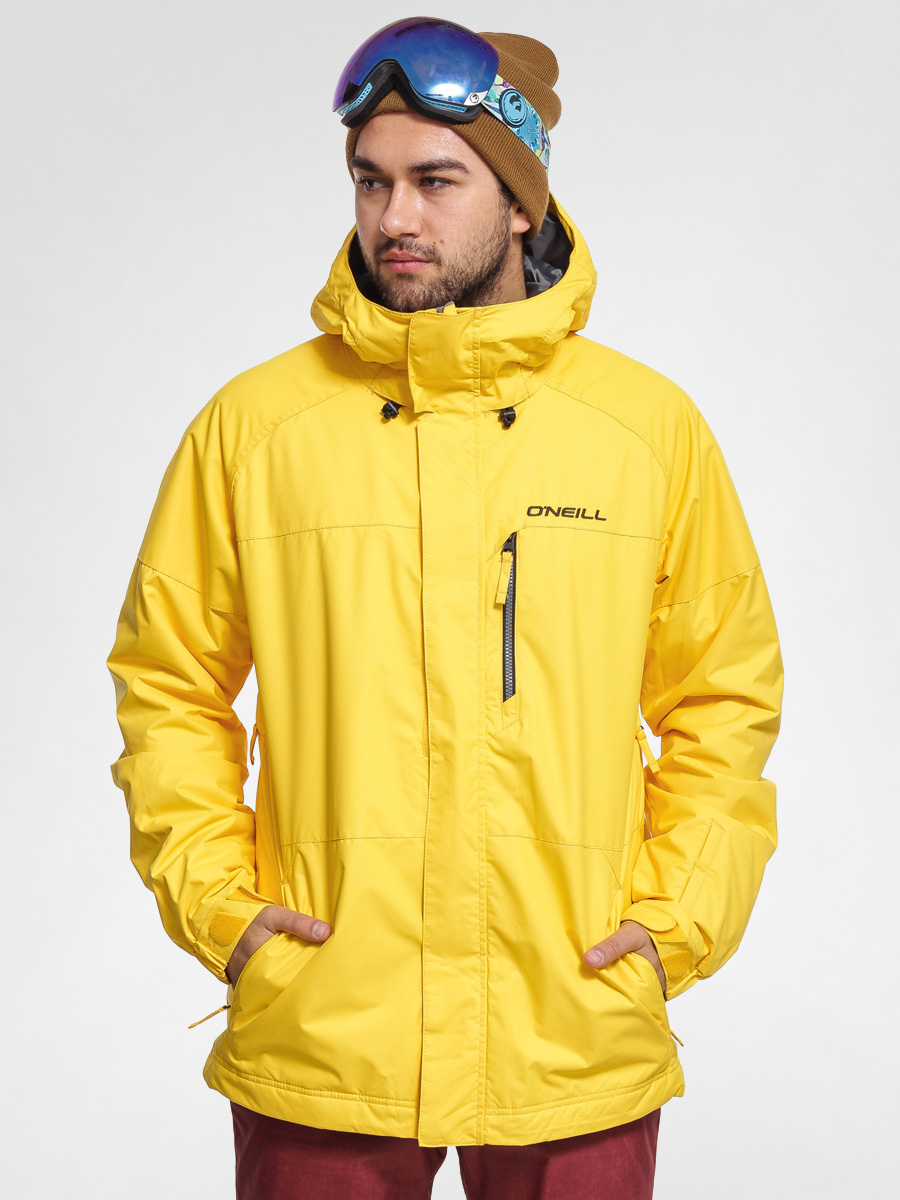 Mens O'Neill Snowboard jacket Helix (chrome yellow)