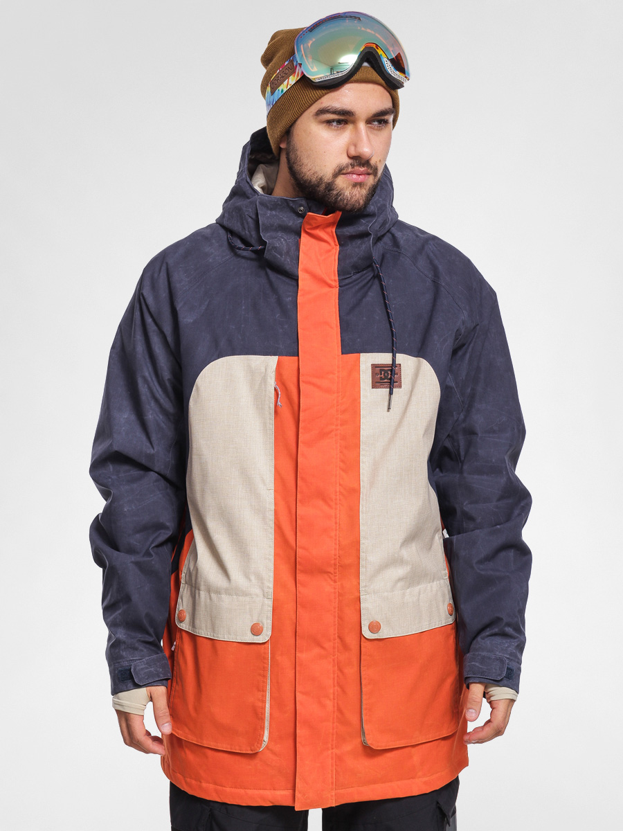 Mens DC Snowboard jacket Kingdom (navy/orange)