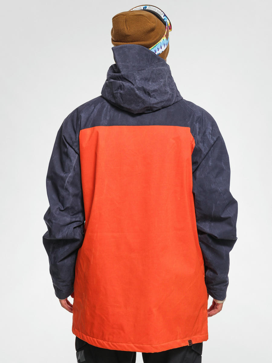 dc orange snowboard jacket