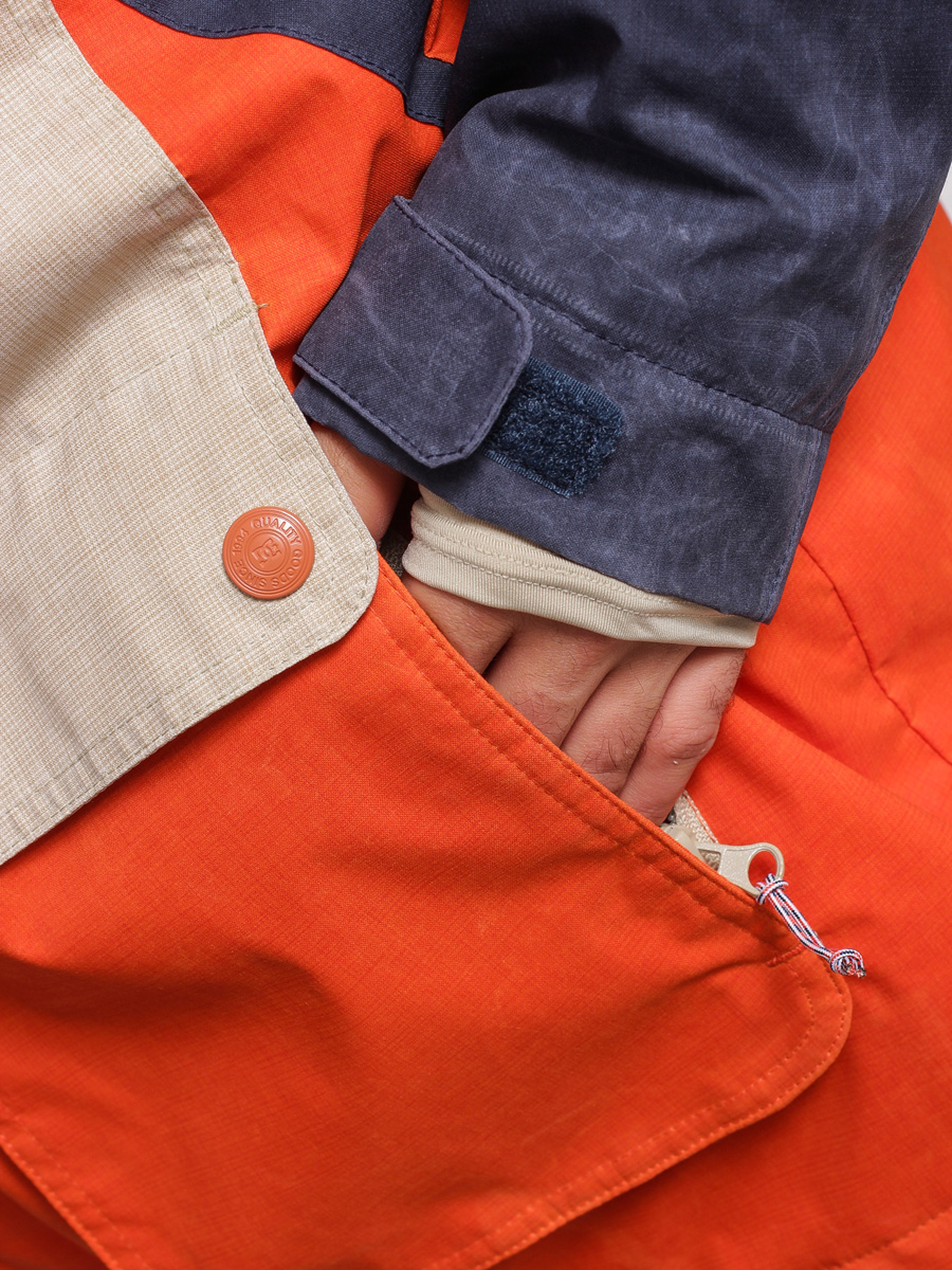 Mens DC Snowboard jacket Kingdom (navy/orange)