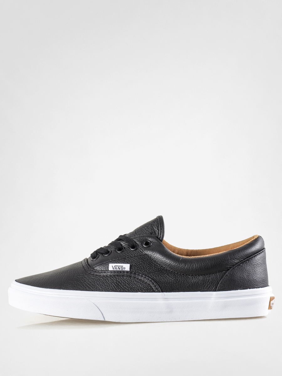 vans black leather era