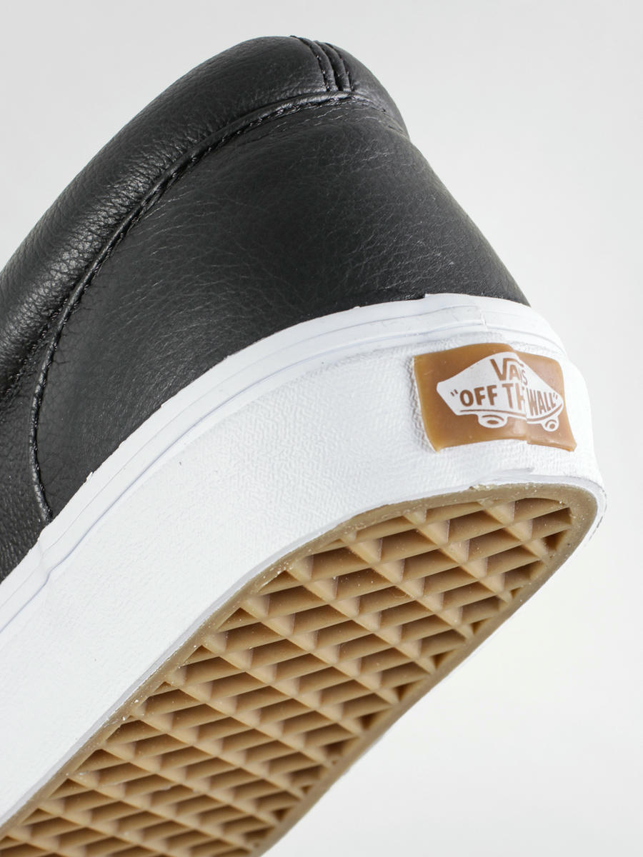 vans black leather era