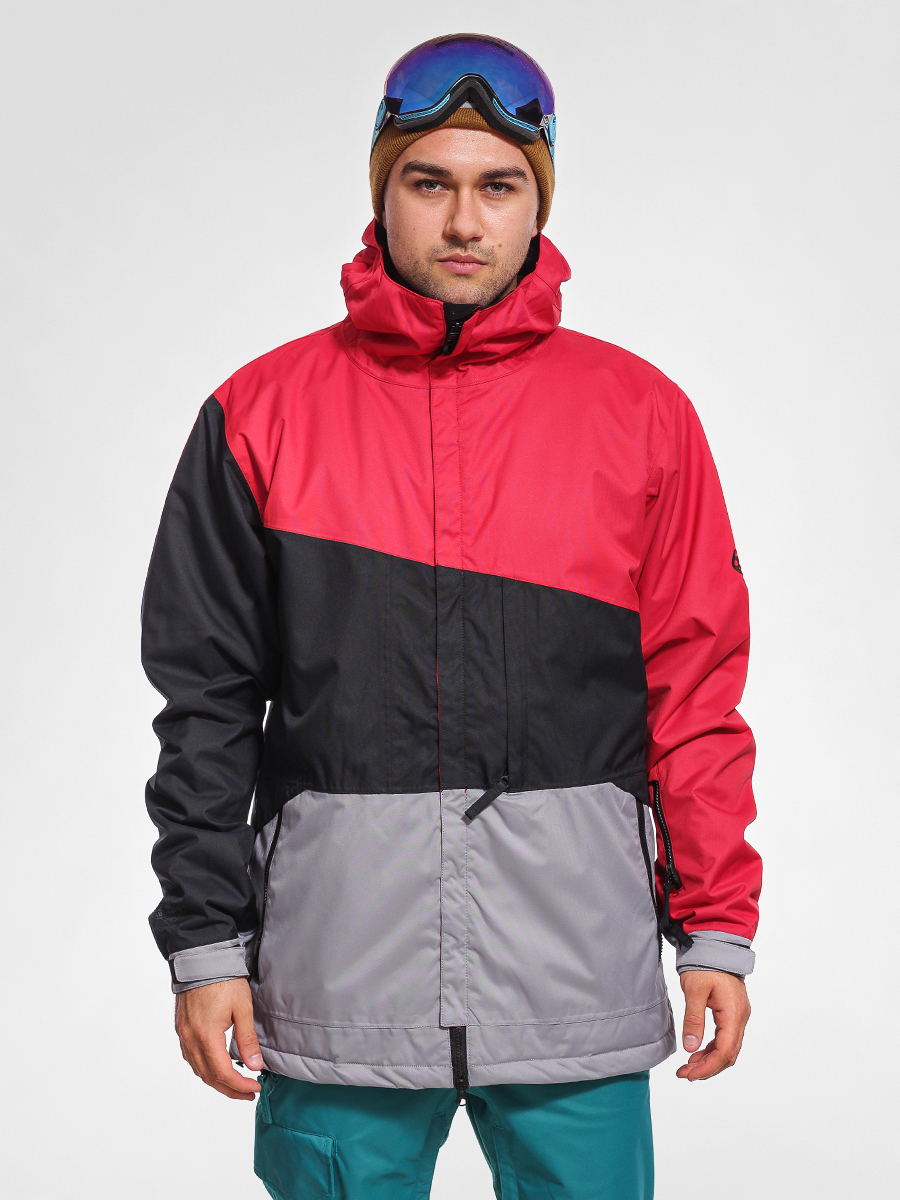 686 Snowboard jacket Authentic Prime cardinal colorblock