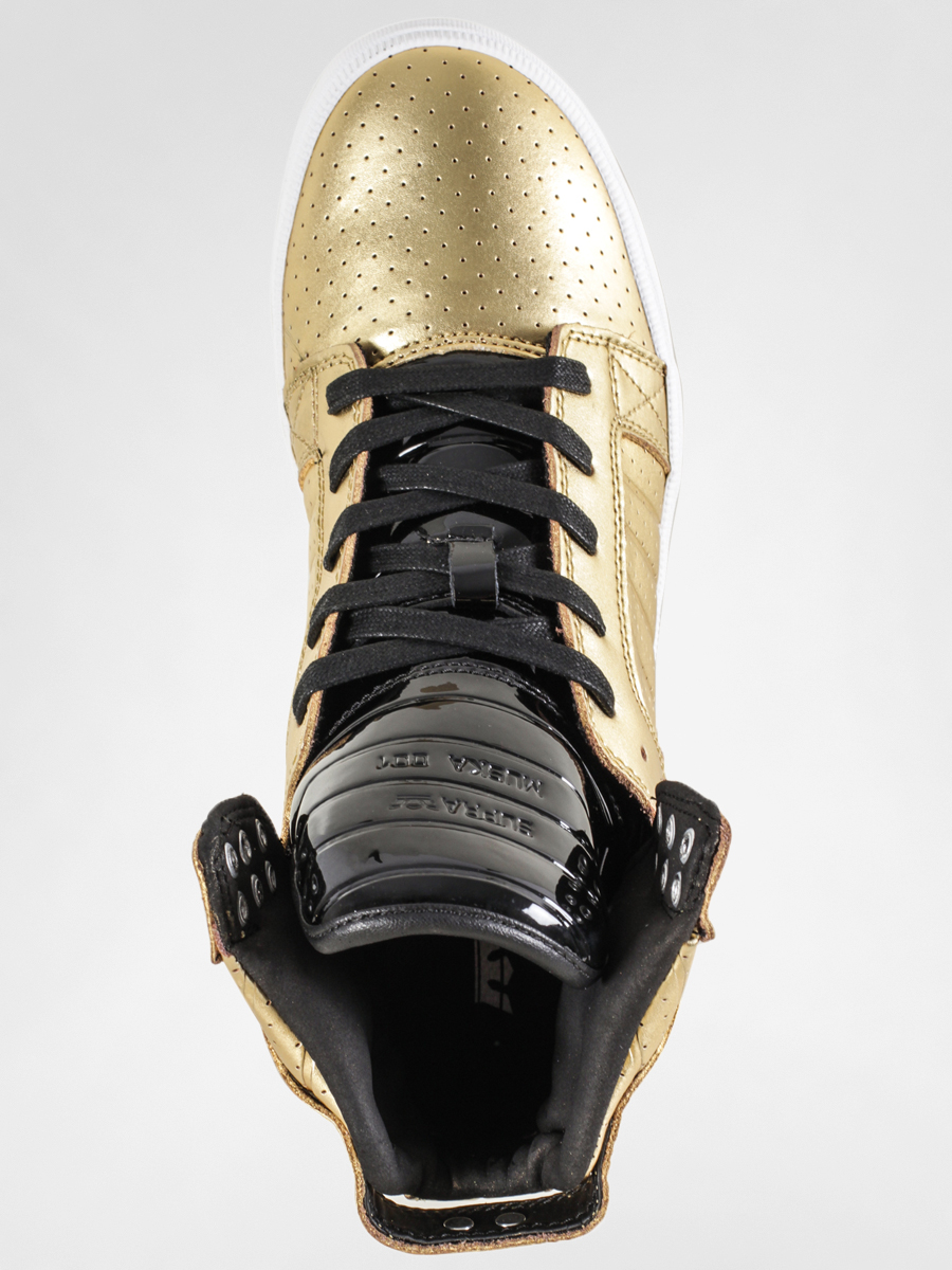 Mens gold 2024 supra shoes