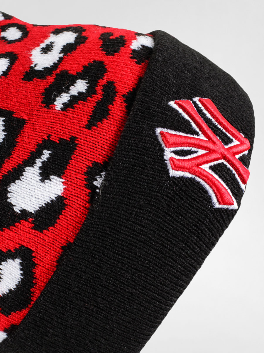 New Era Beanie Team New York Yankees Wmn (leopard red/pink)