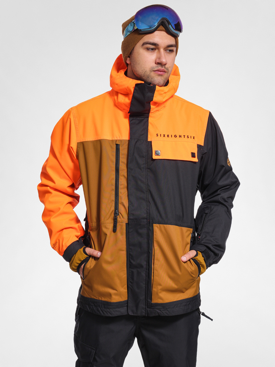 Snowboard Jacket Mens Orange Ski Jacket Orange Snowboard Jackets