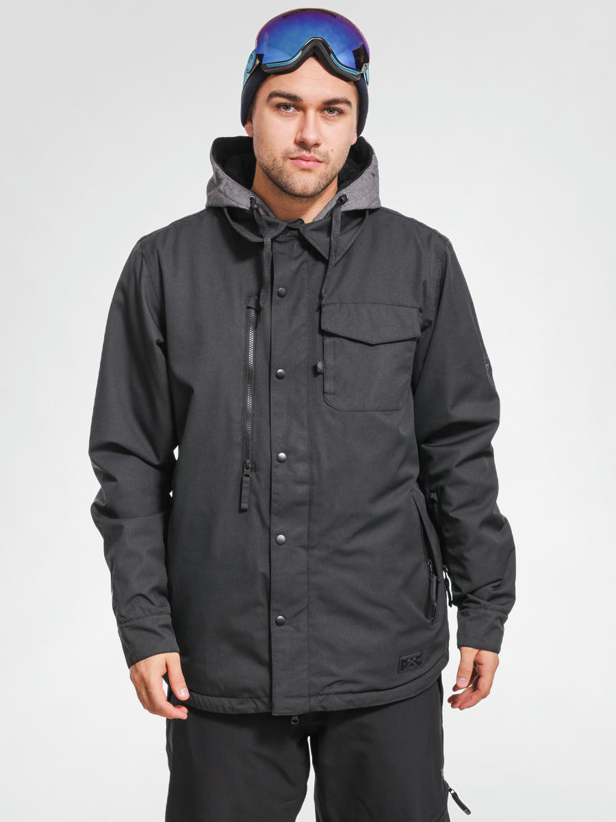 686 Snowboard jacket Authentic Woodland (black pincord)