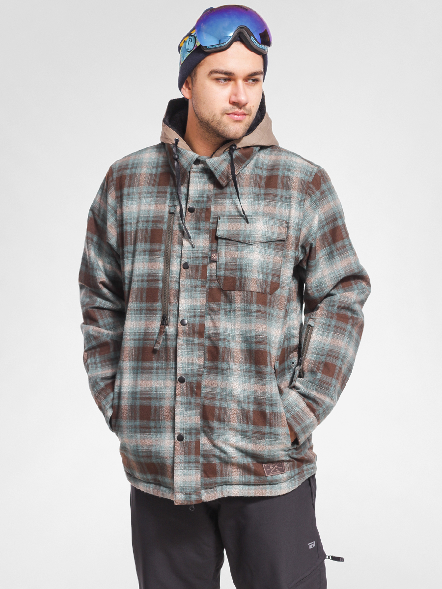 flannel snowboarding jacket