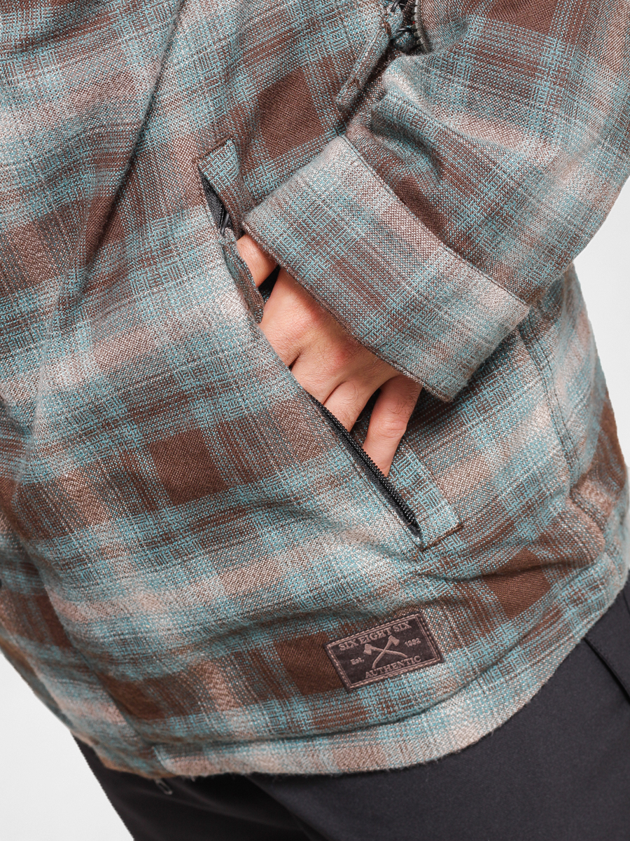 Mens 686 Snowboard jacket Authentic Woodland (mallard flannel)