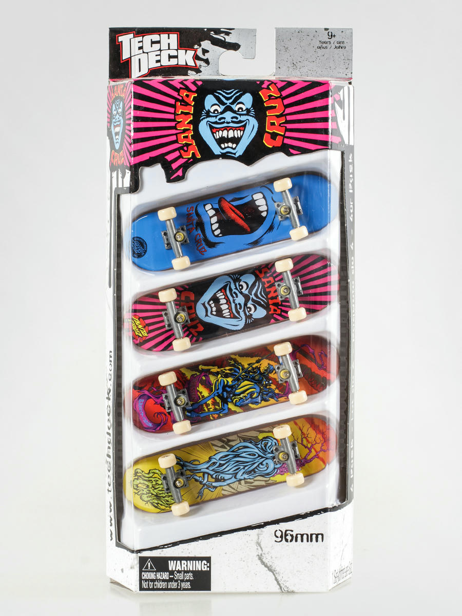 Tech Deck Set Santa Cruz 4 Pack 100