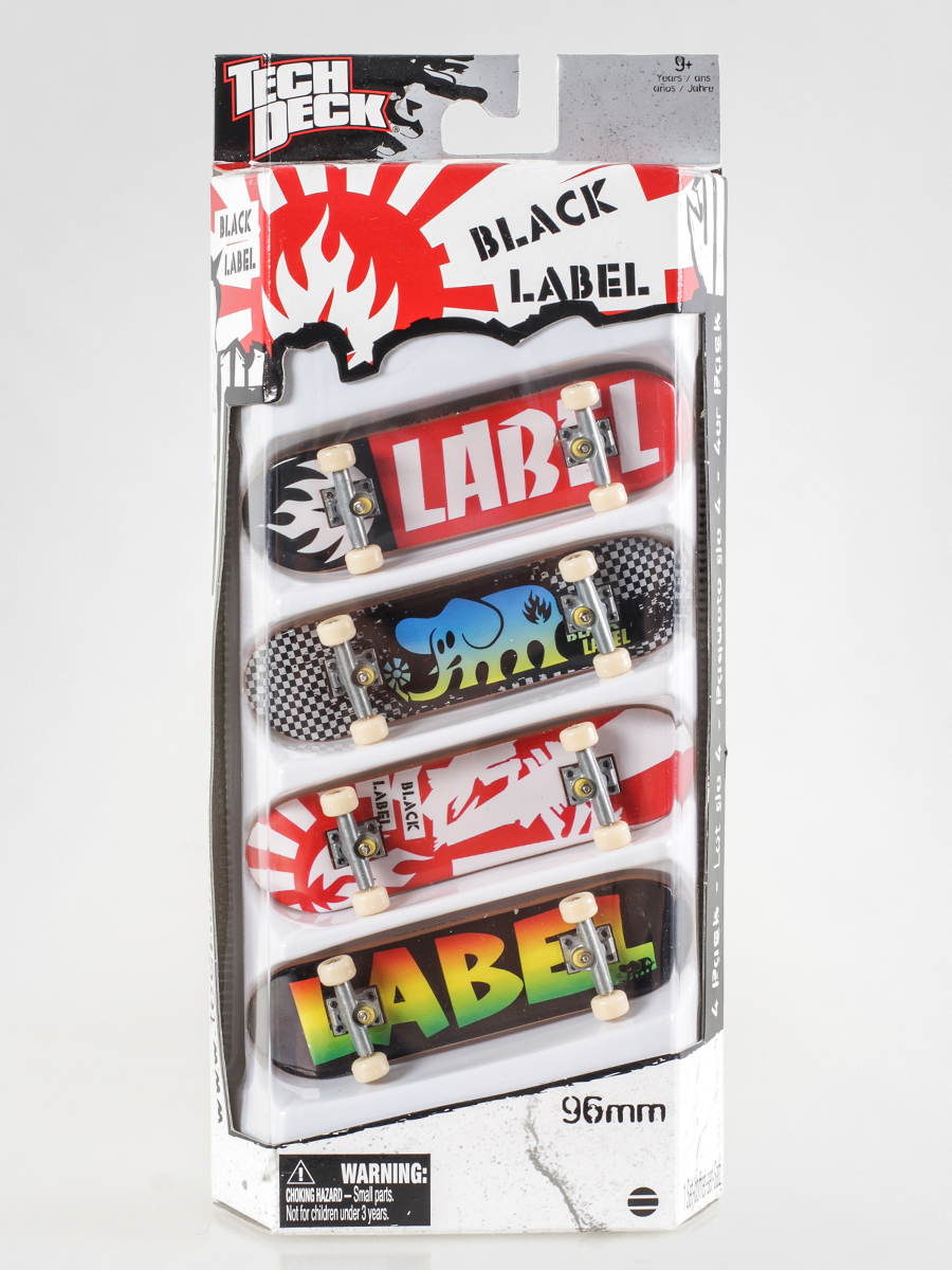 Tech Deck Set Black Label 4 Pack 101