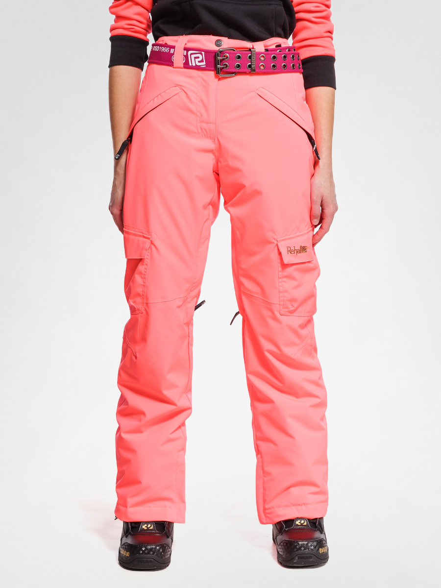 Womens Rehall Snowboard pants Luisa + Belt (neon coral)