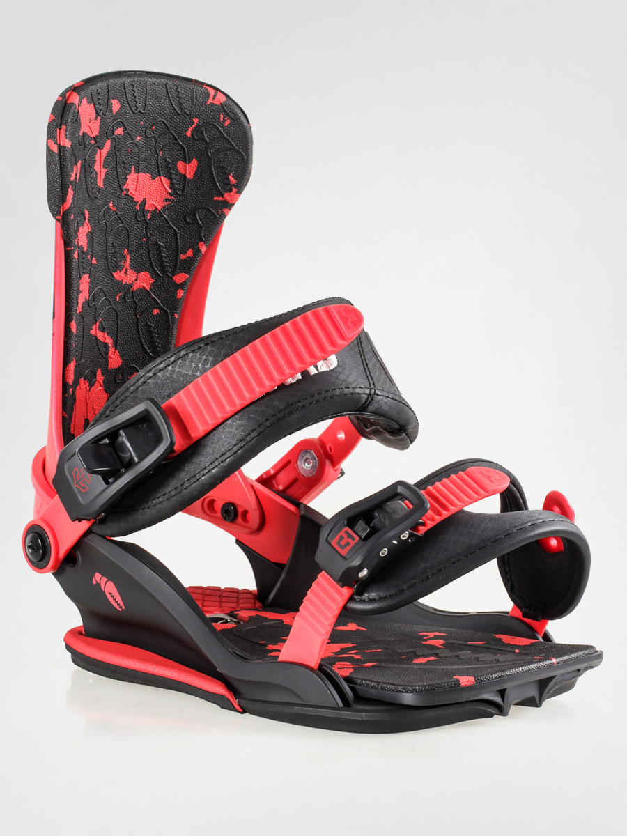 Mens Union Snowboard bindings Crab Grab (black/red)