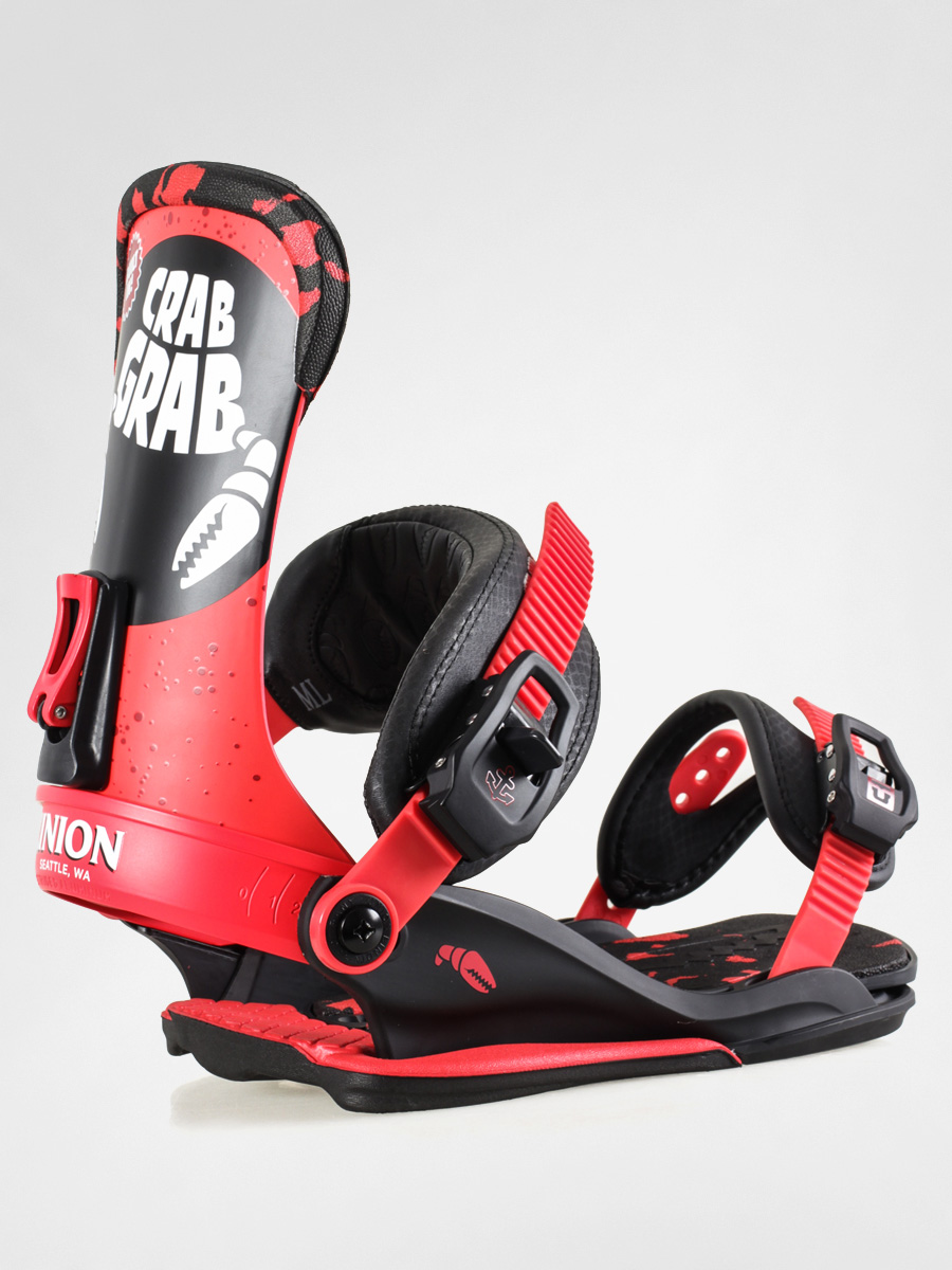 Mens Union Snowboard bindings Crab Grab (black/red)