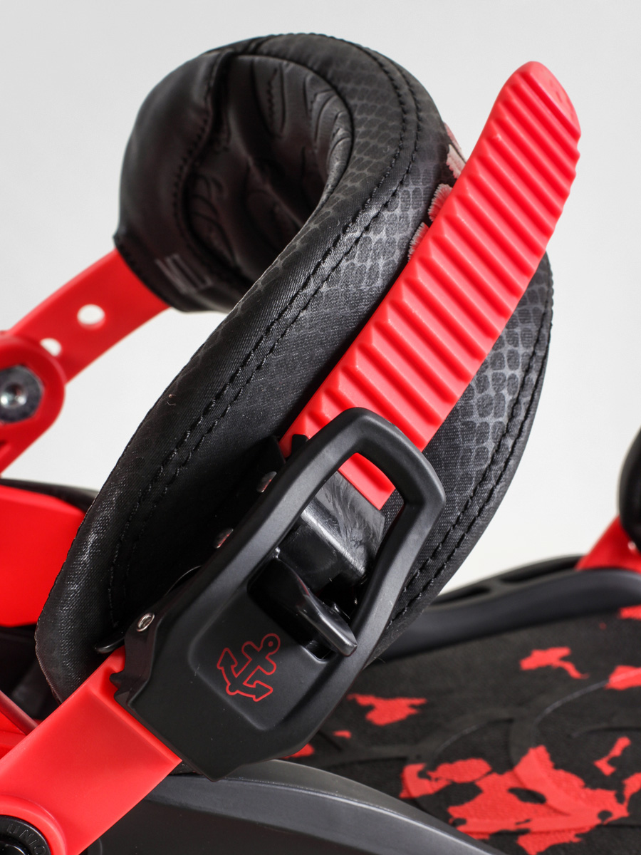 Mens Union Snowboard bindings Crab Grab (black/red)