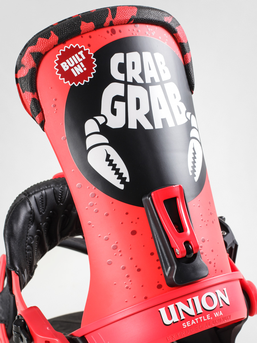 Mens Union Snowboard bindings Crab Grab (black/red)