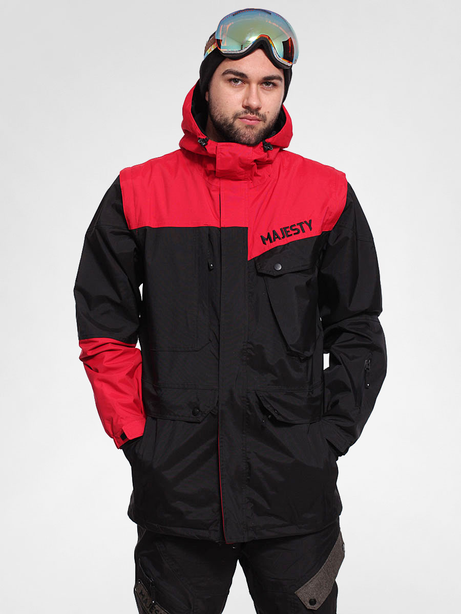 Mens Majesty Snowboard jacket Metatron (black/red)