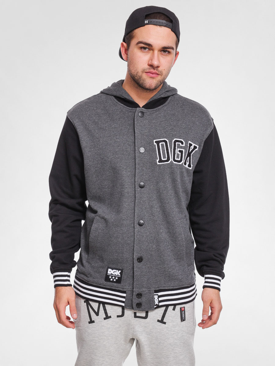 DGK Jacket Worldwide Letterman HD (charcoal ht)