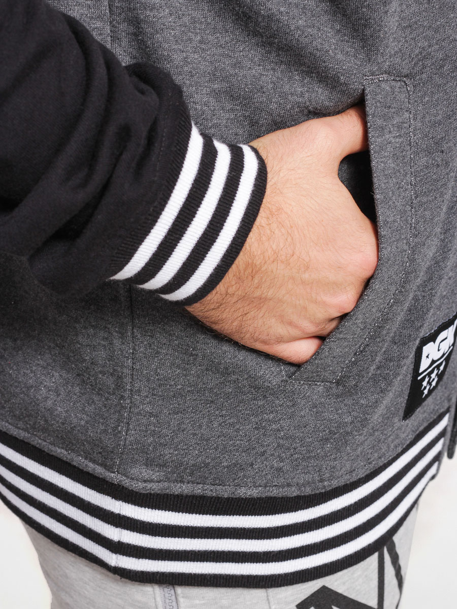 DGK Jacket Worldwide Letterman HD (charcoal ht)