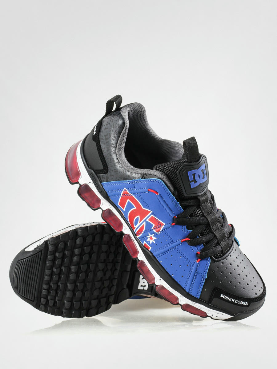 dc shoes black and blue