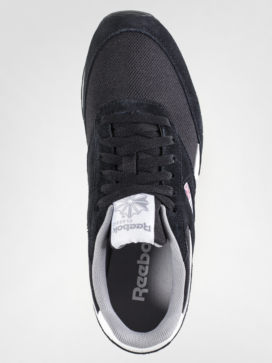 black and grey reebok shoes