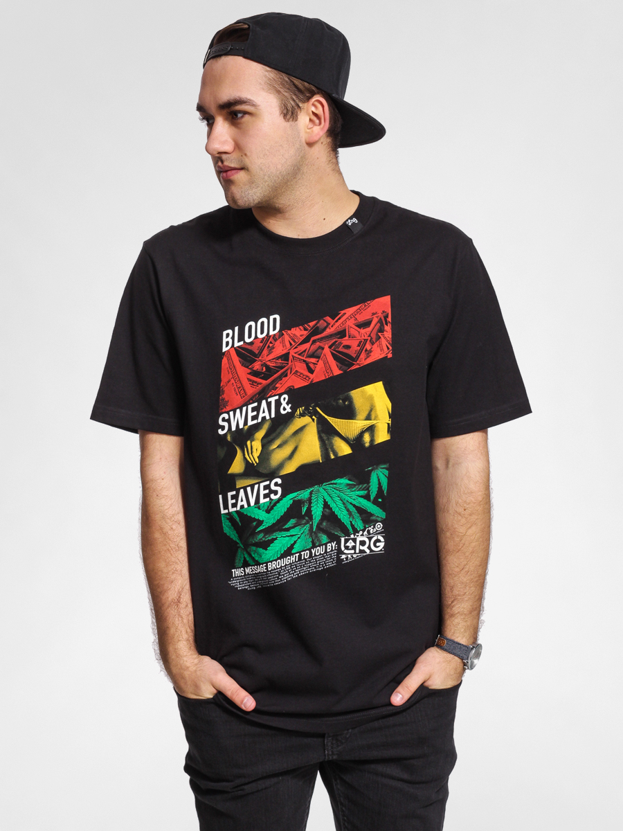 LRG T-shirt Blood Sweat Leaves (black)