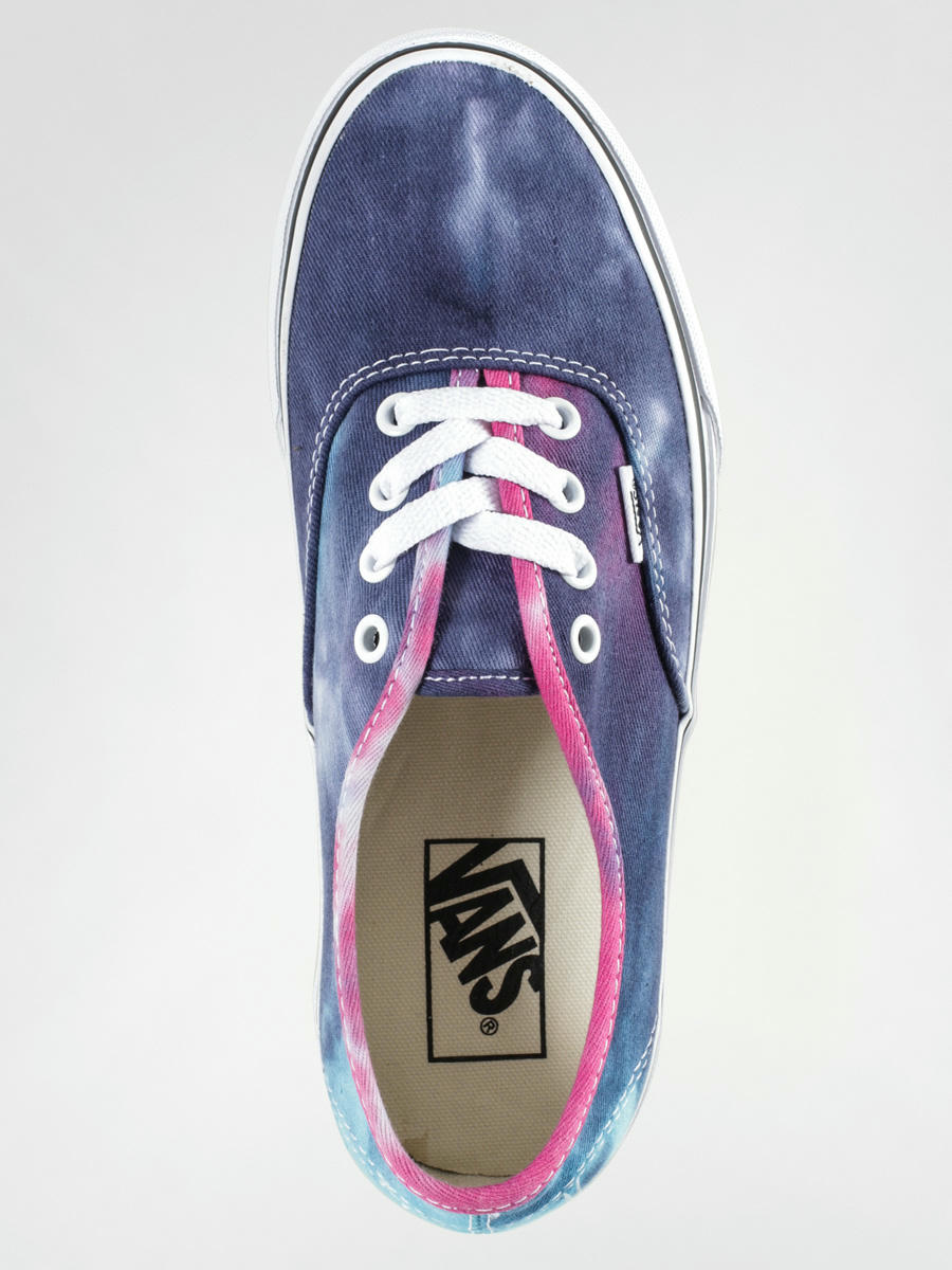 Pink and hotsell blue vans shoes