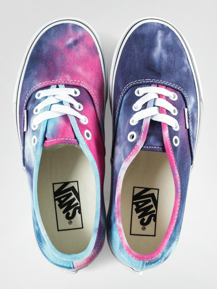 Vans authentic tie store dye pink blue