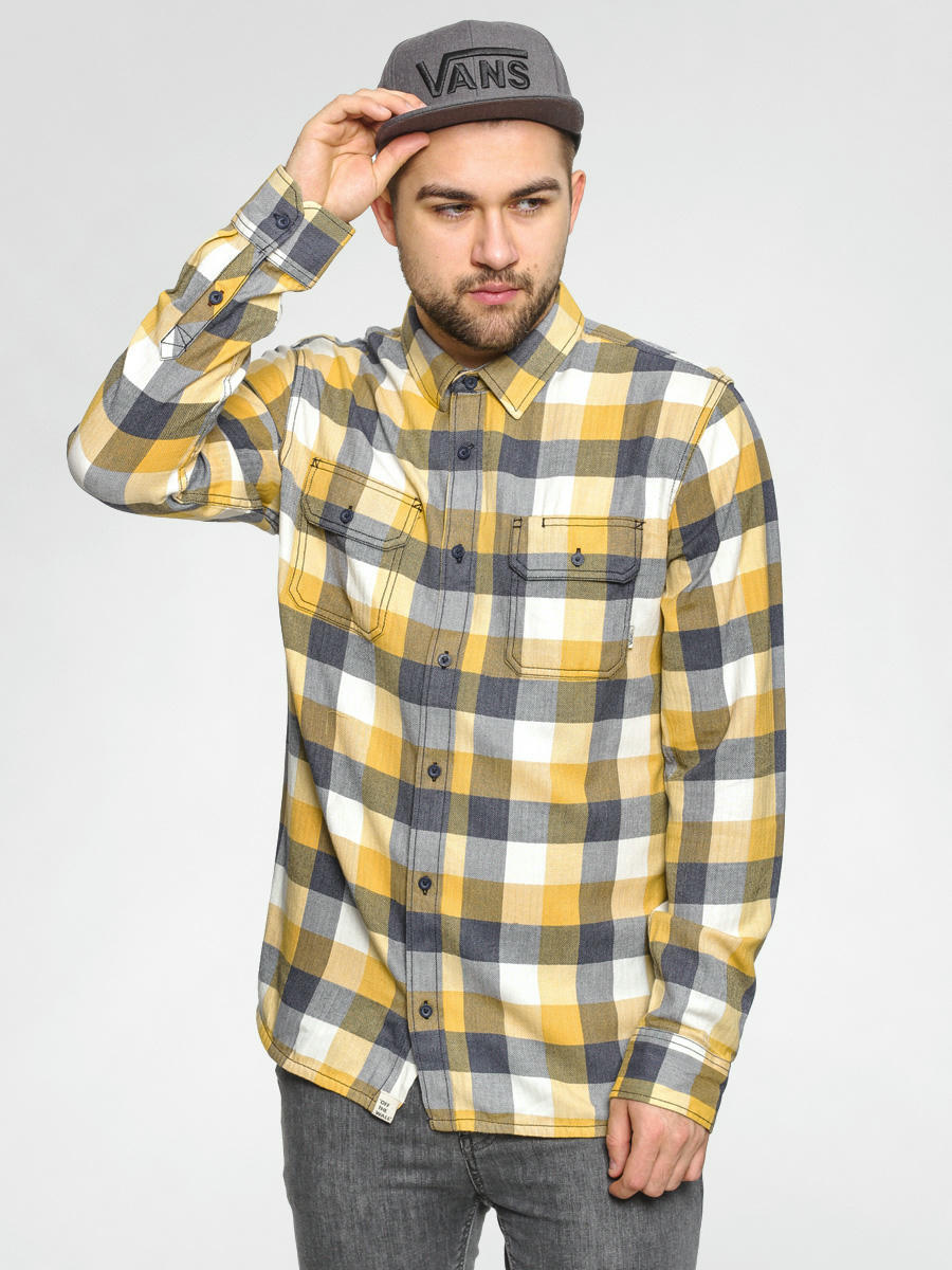 Blue and cheap yellow vans shirt