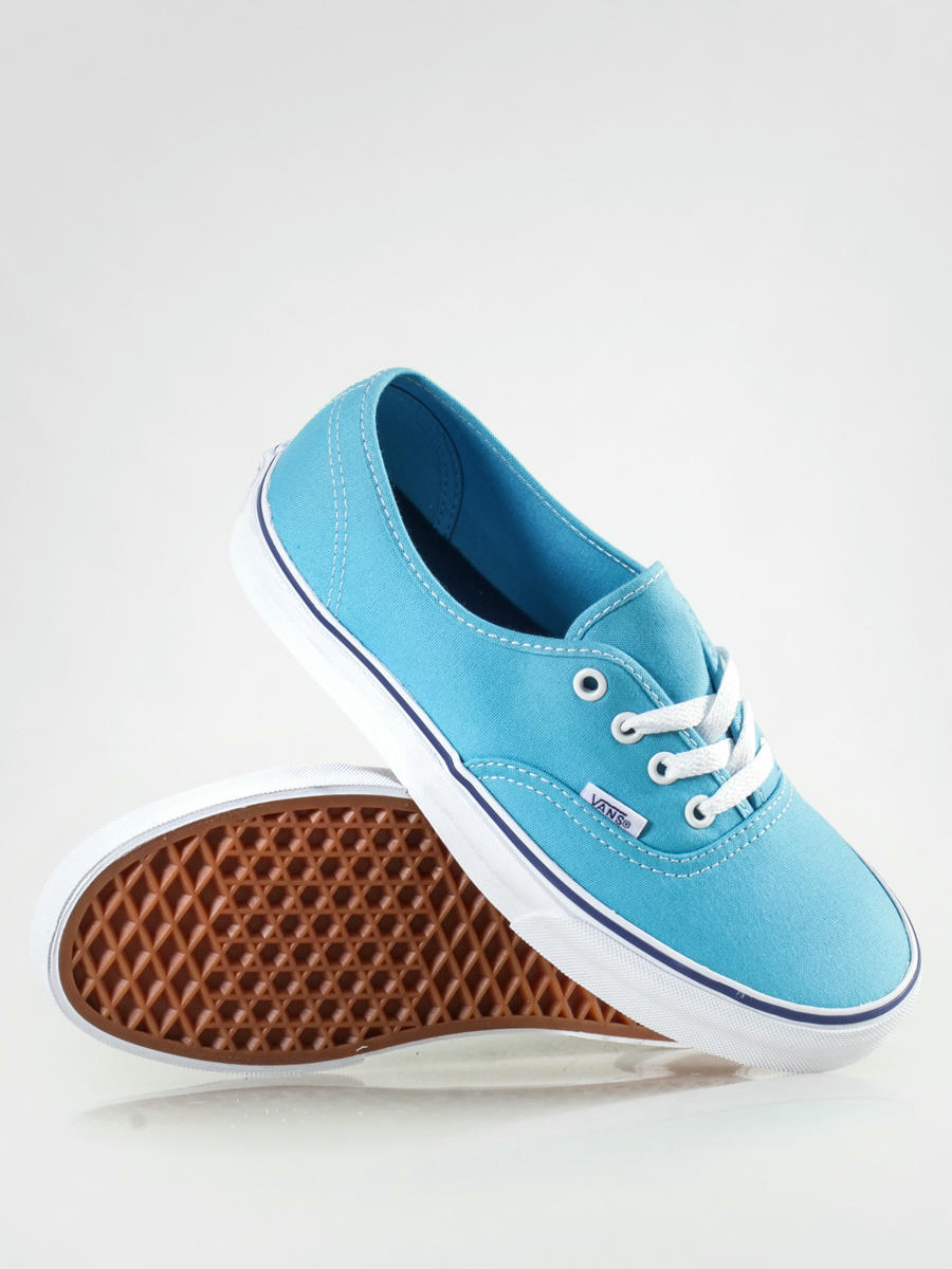 turquoise and white vans
