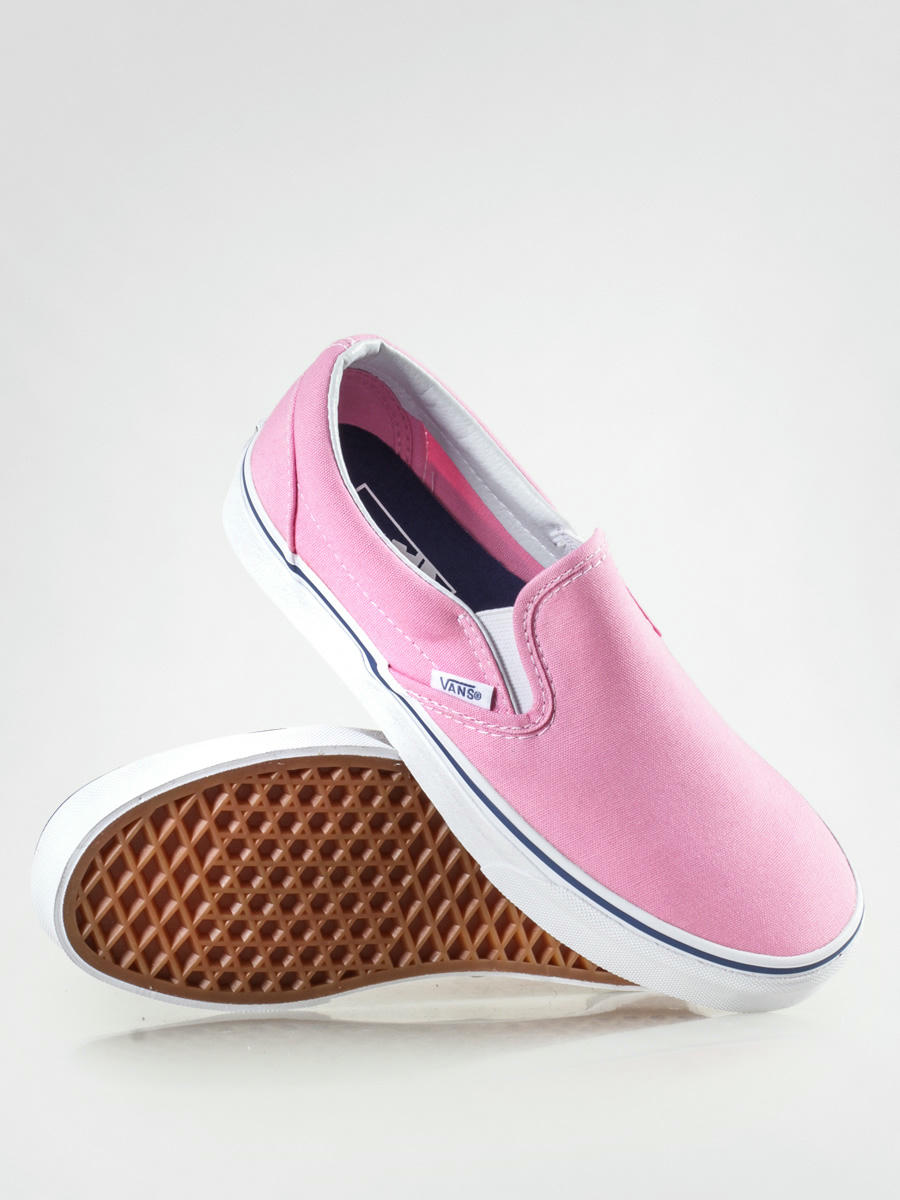 pink and white vans shoes