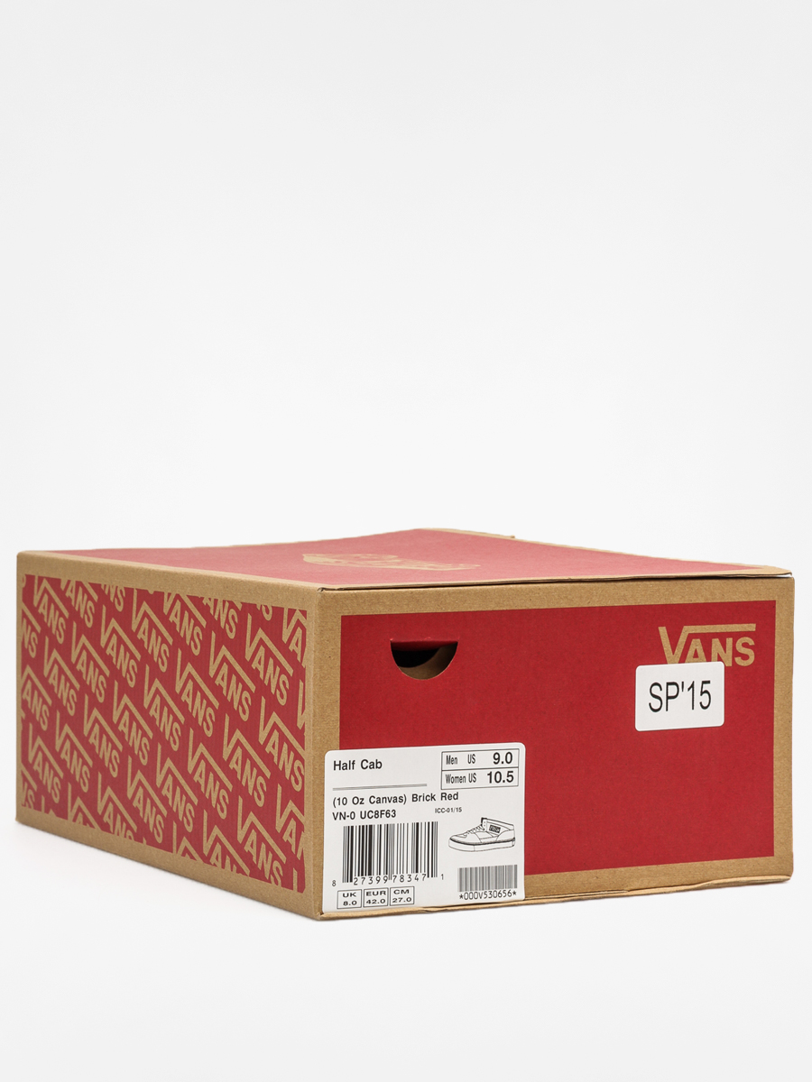 Vans Shoes Half Cab (10 oz canvas/brick red)