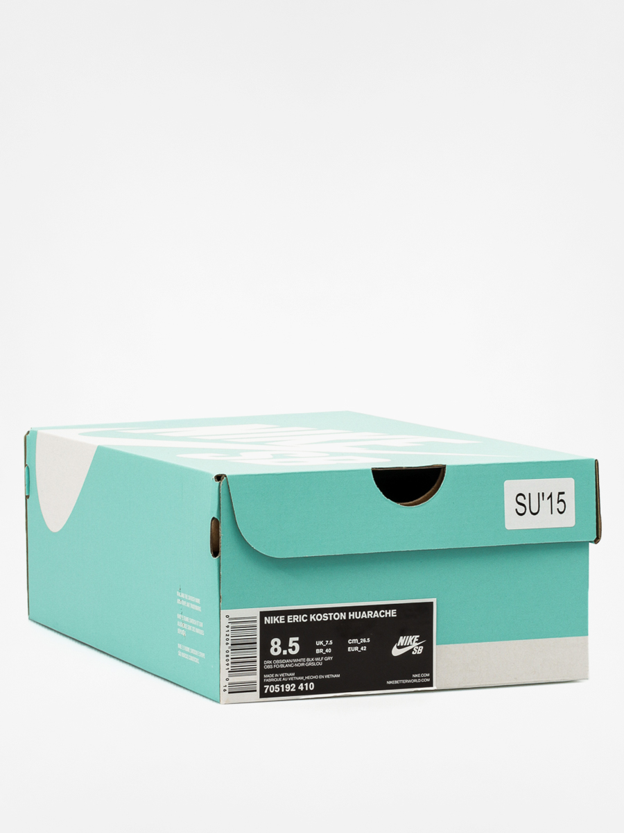 Nike Shoes Eric Koston Huarache (drk obsidian/white blk wlf gry)